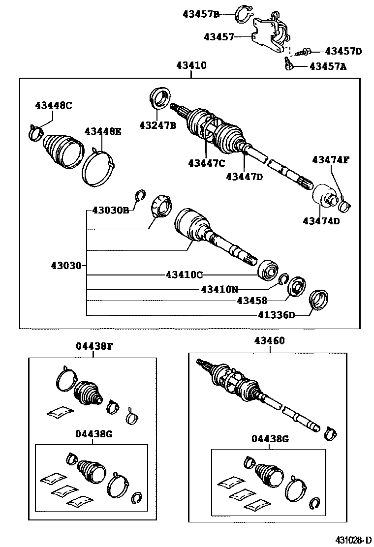 4302 — FRONT DRIVE SHAFT