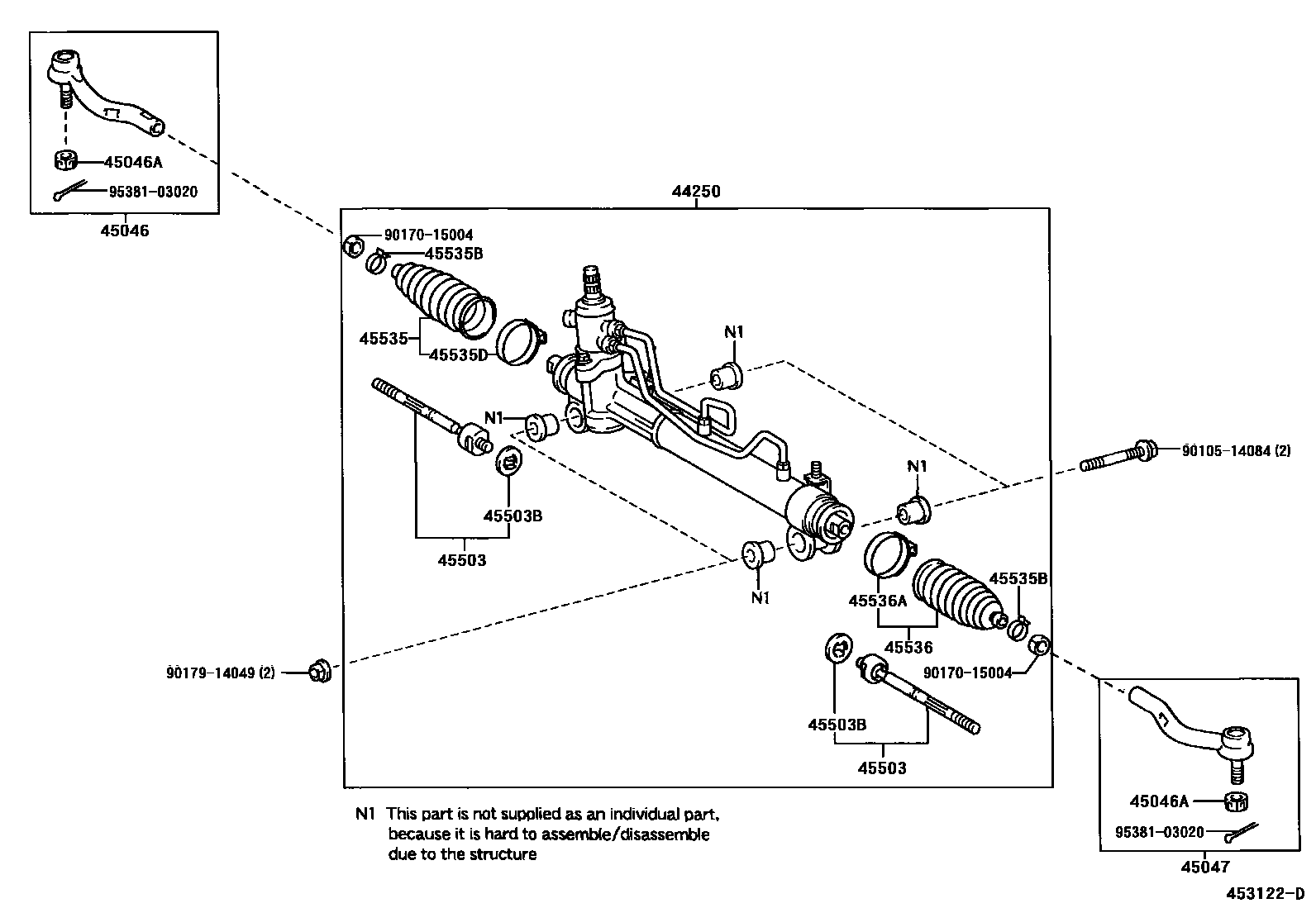 4505 — FRONT STEERING GEAR & LINK