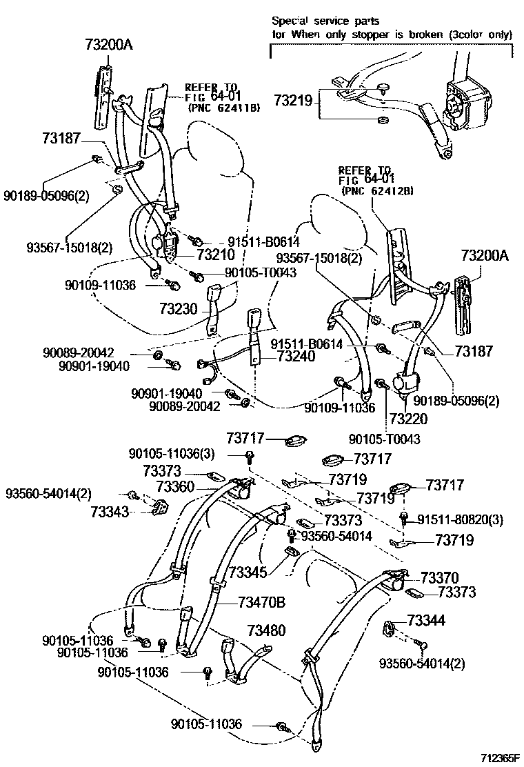 7104 — SEAT BELT & CHILD RESTRAINT SEAT