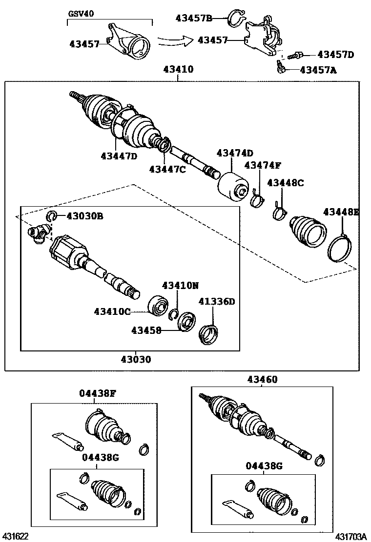4302 — FRONT DRIVE SHAFT
