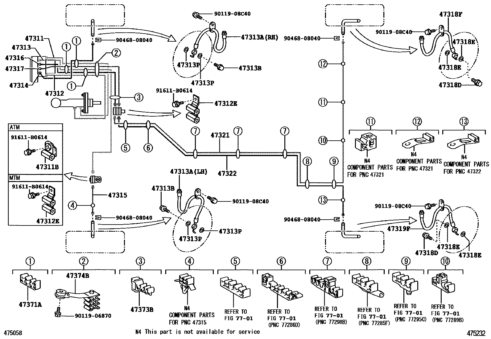 4708 — BRAKE TUBE & CLAMP