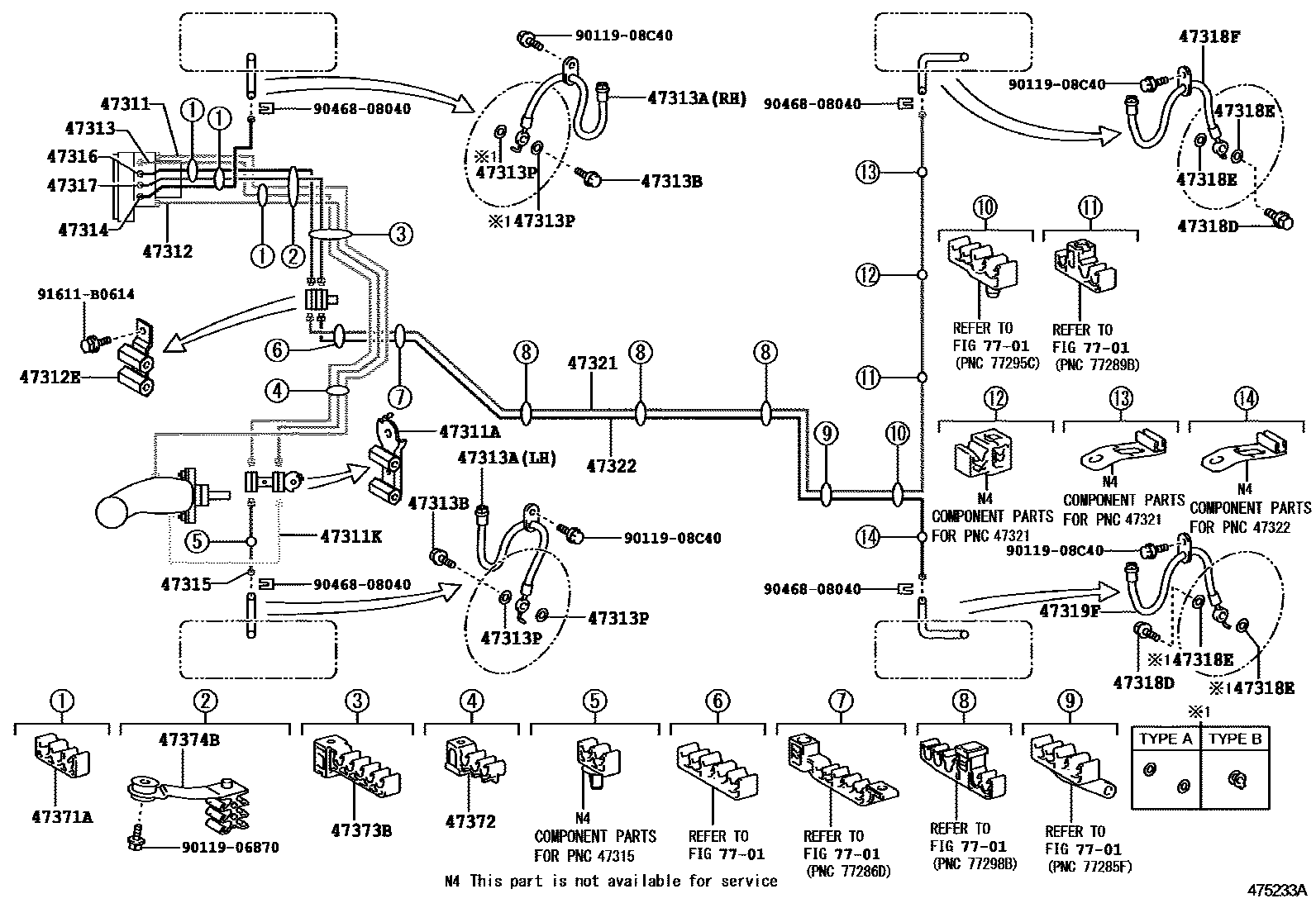 4708 — BRAKE TUBE & CLAMP