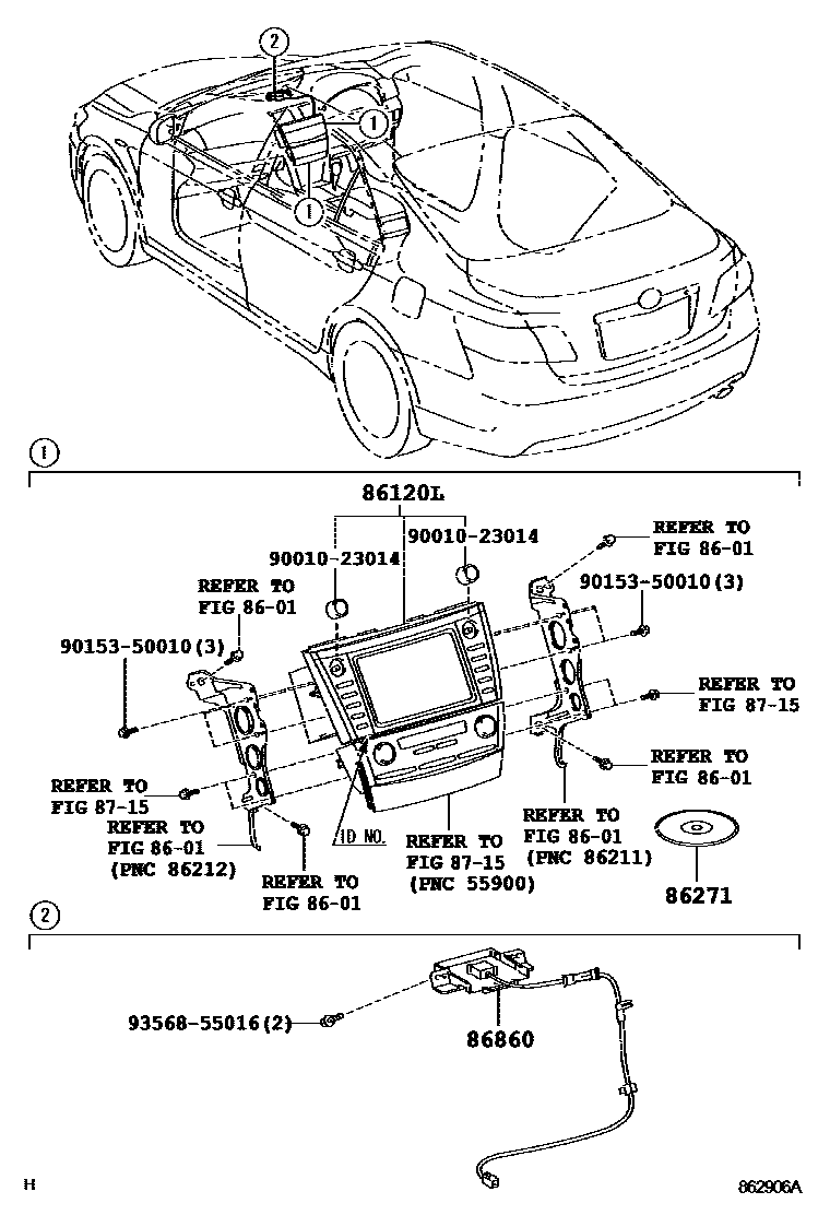 8603 — NAVIGATION & FRONT MONITOR DISPLAY