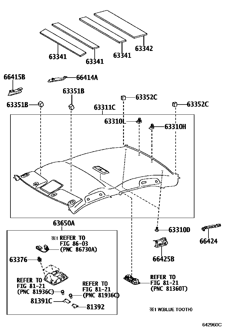 6402 — ROOF HEADLINING & SILENCER PAD