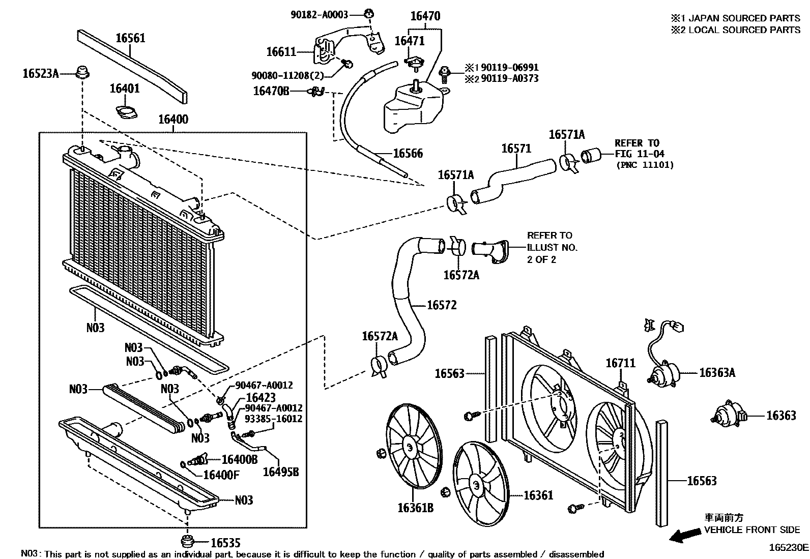 1603 — RADIATOR & WATER OUTLET