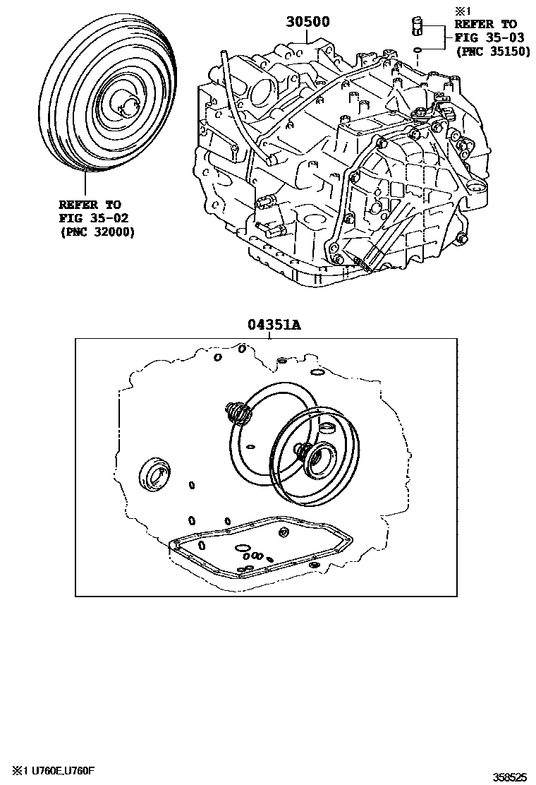 3501 — TRANSAXLE OR TRANSMISSION ASSY & GASKET KIT (ATM)