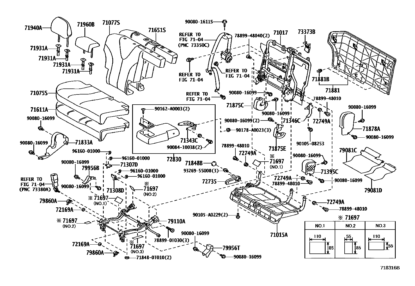 7102 — REAR SEAT & SEAT TRACK