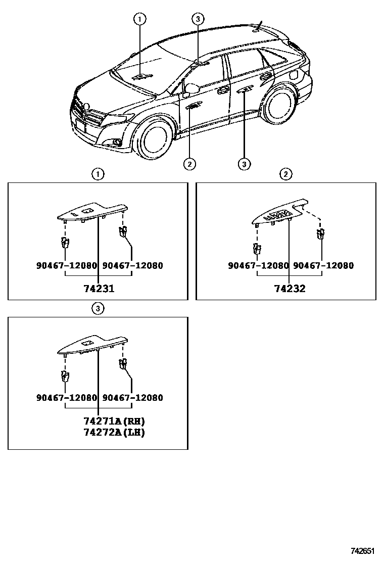 7401 — ARMREST & VISOR