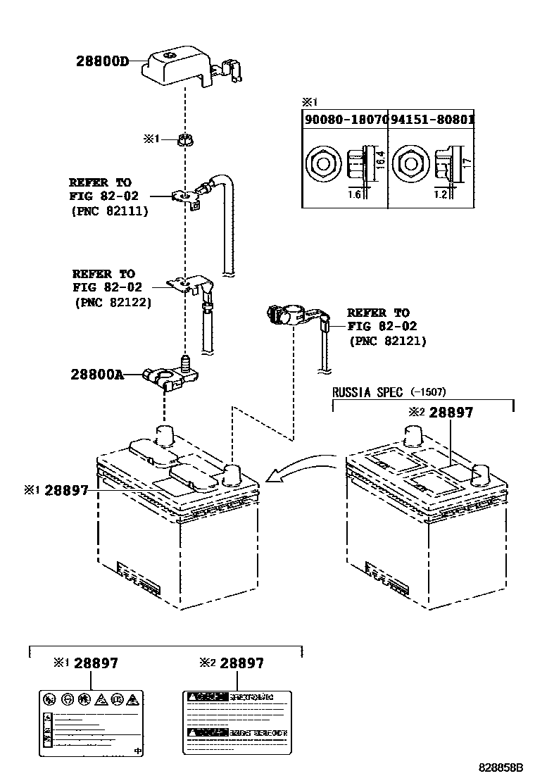 8201 — BATTERY & BATTERY CABLE