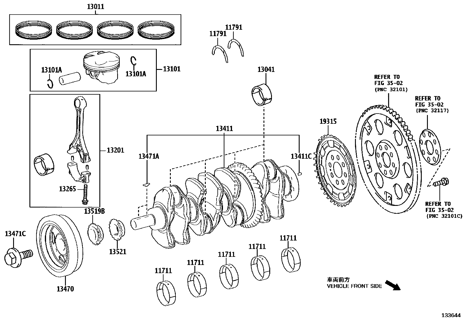 1301 — CRANKSHAFT & PISTON