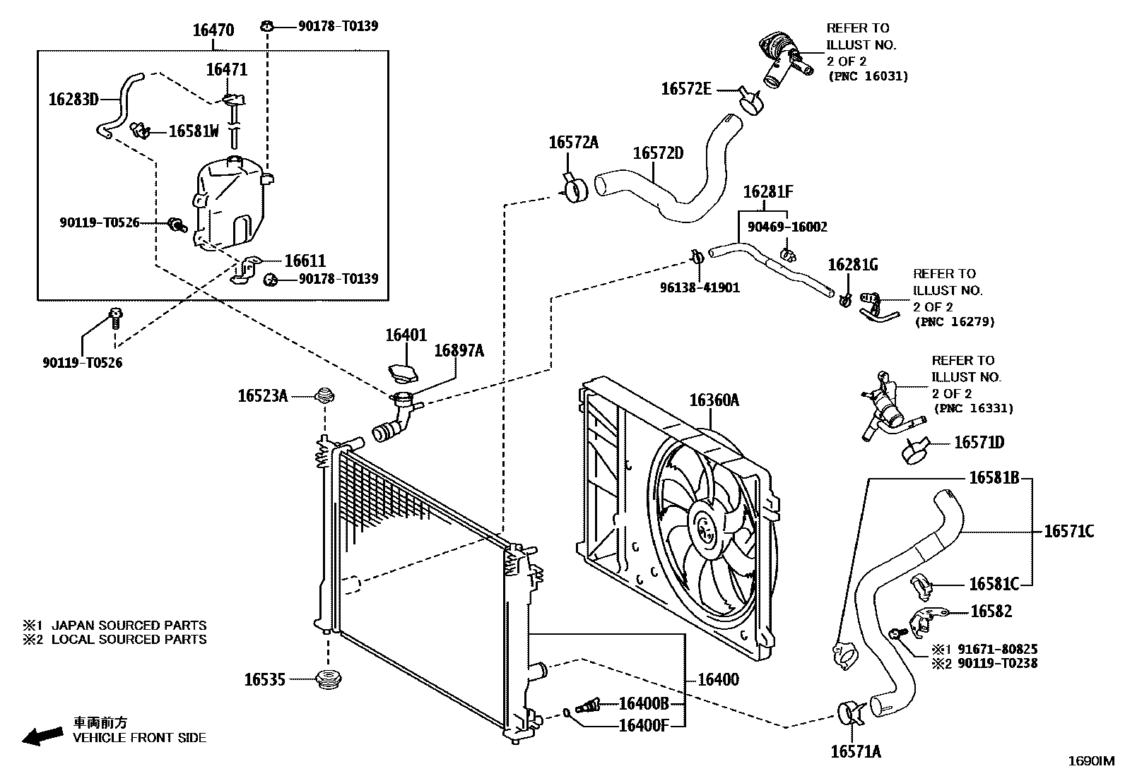 1603 — RADIATOR & WATER OUTLET