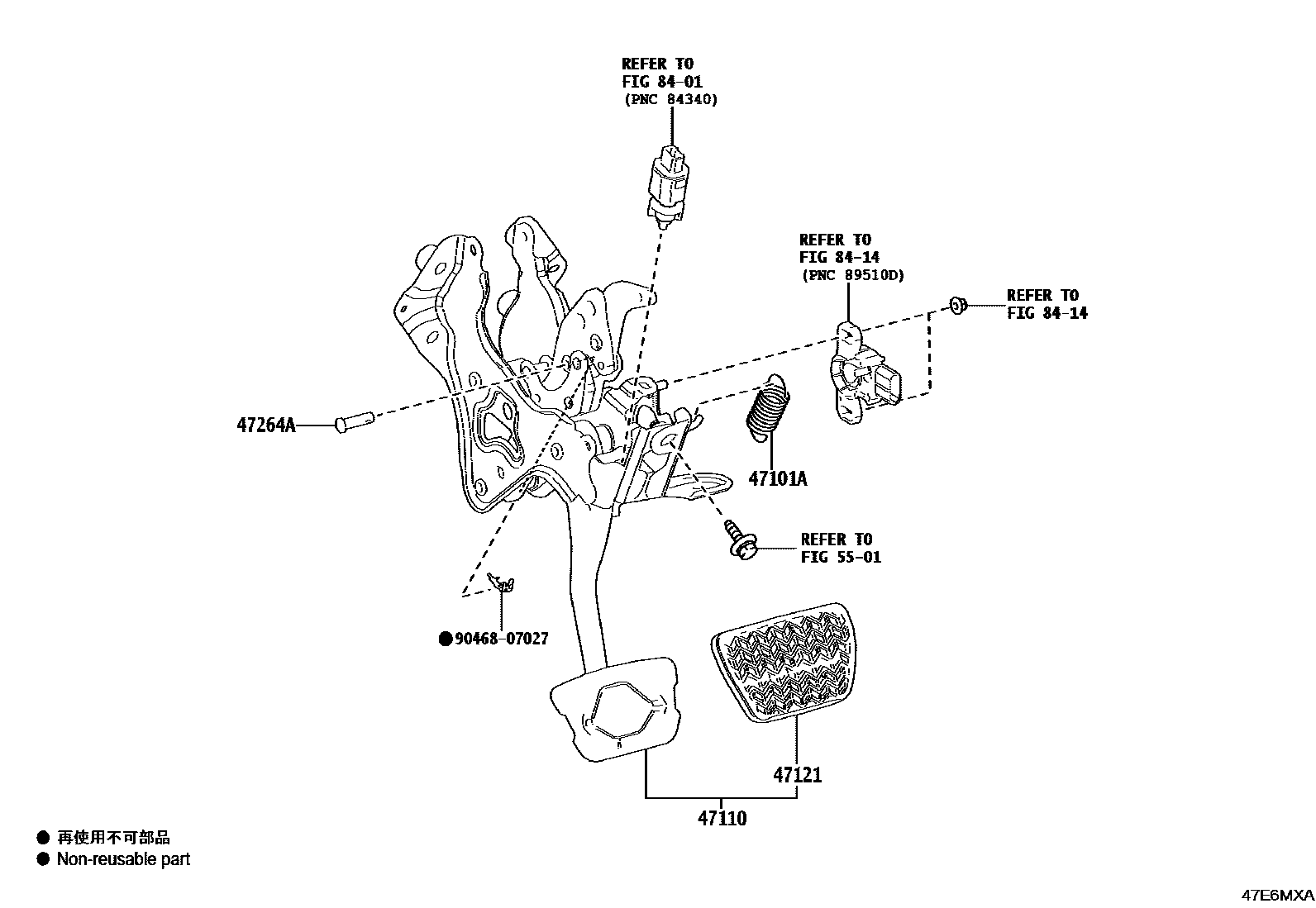 4701 — BRAKE PEDAL & BRACKET