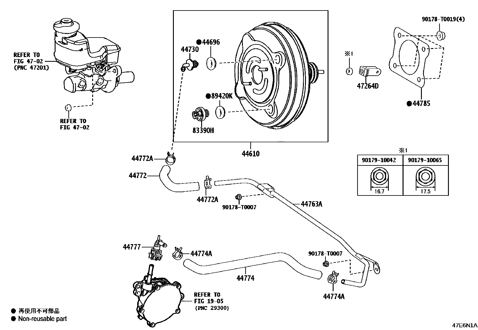 4703 — BRAKE BOOSTER & VACUUM TUBE