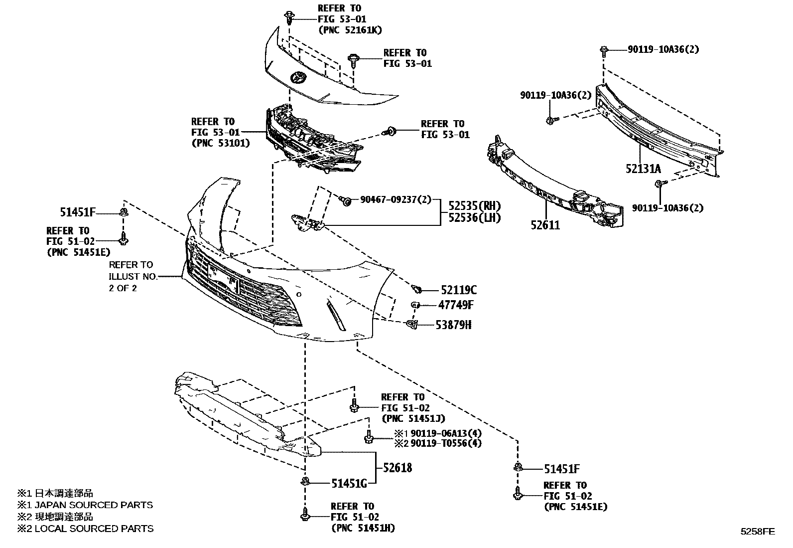 5201 — FRONT BUMPER & BUMPER STAY