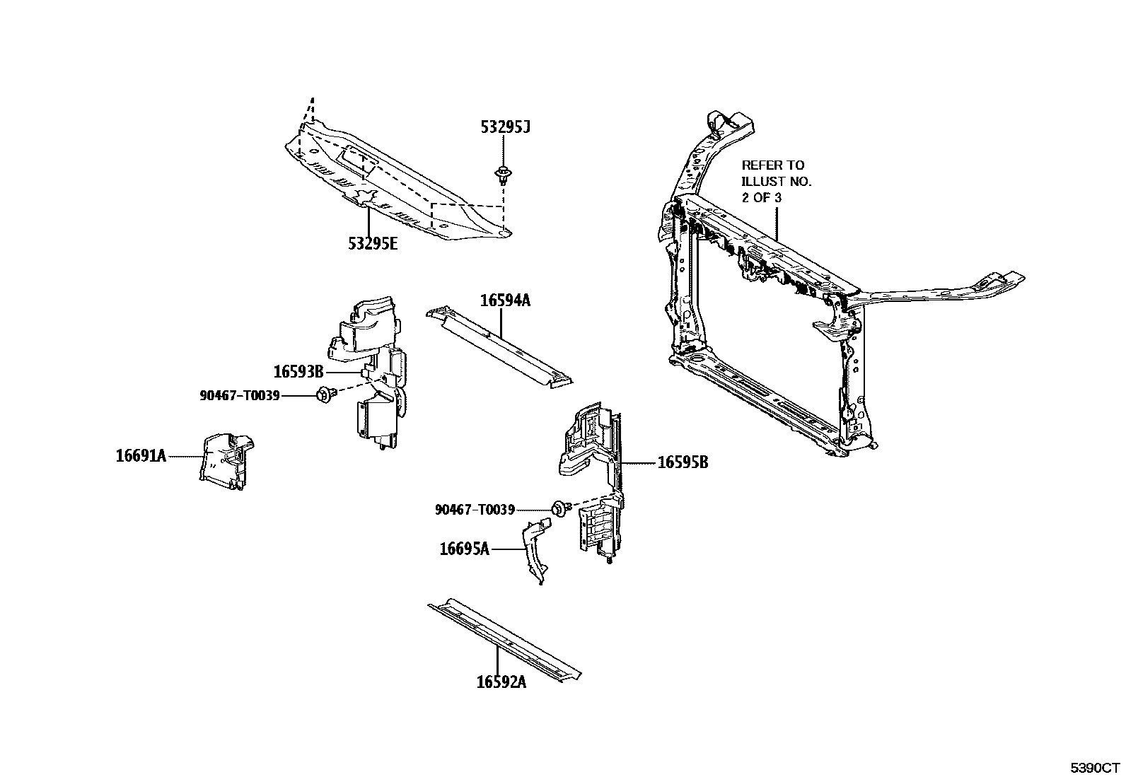 5304 — FRONT FENDER APRON & DASH PANEL