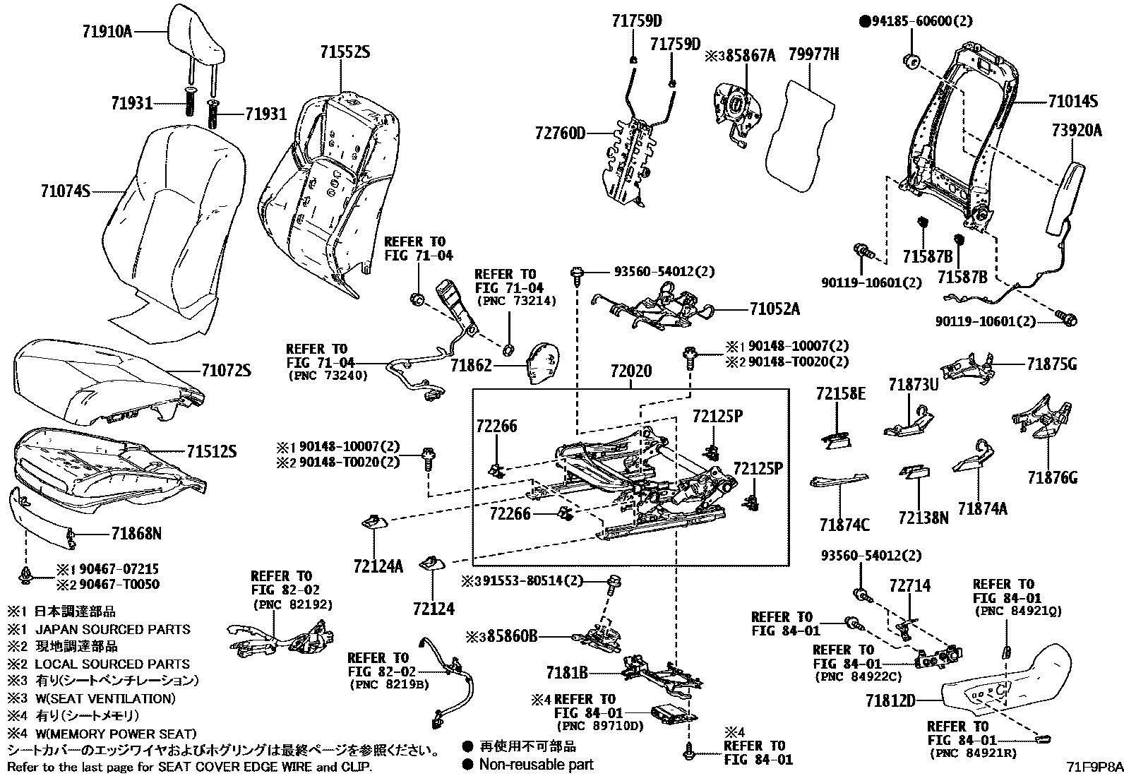 7101 — FRONT SEAT & SEAT TRACK