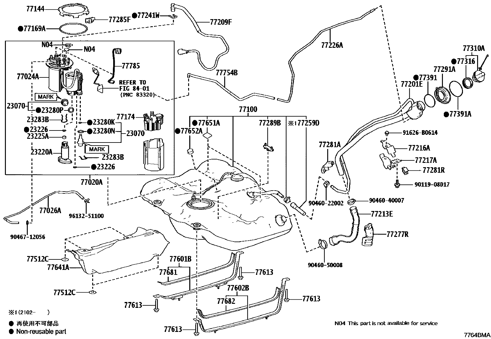 7701 — FUEL TANK & TUBE