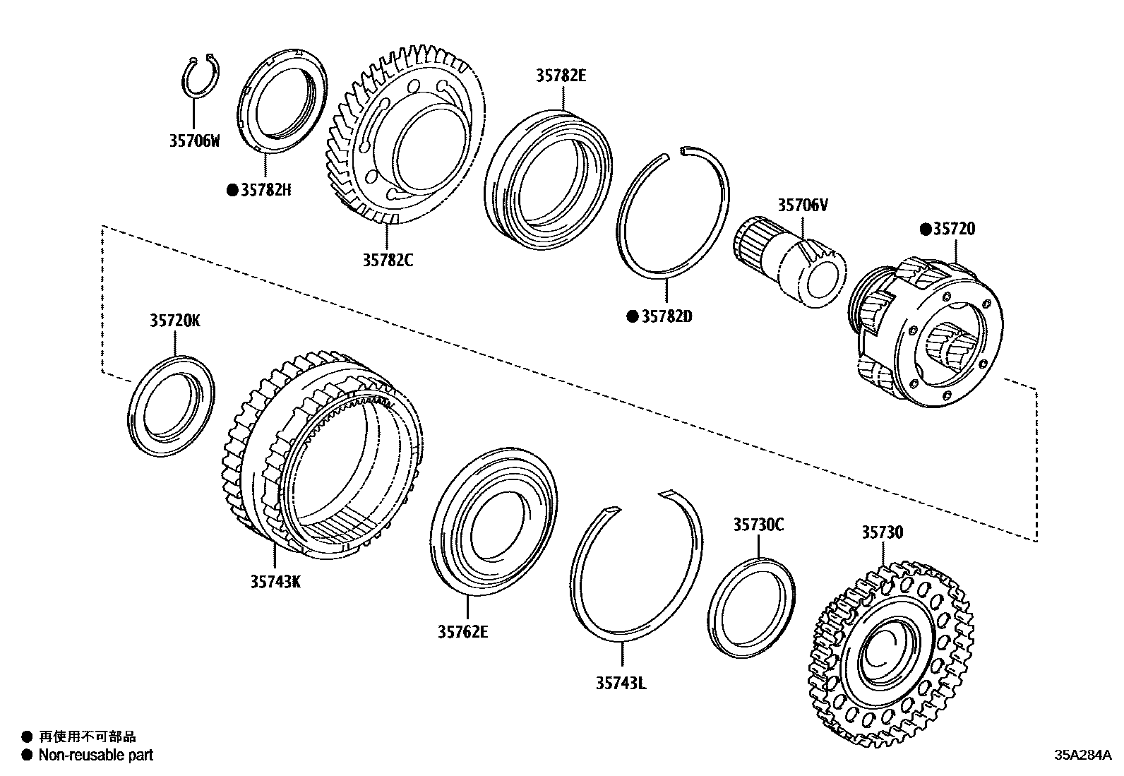 3510 — PLANETARY GEAR, REVERSE PISTON & COUNTER GEAR(ATM)