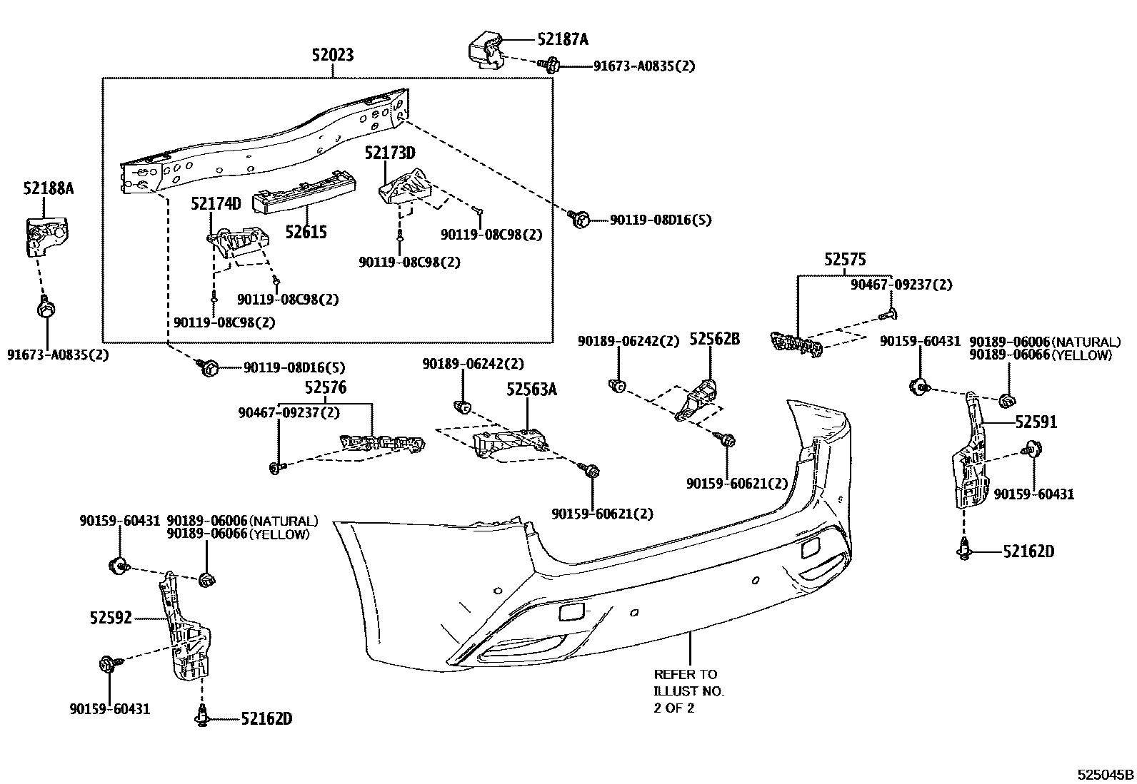 5202 — REAR BUMPER & BUMPER STAY