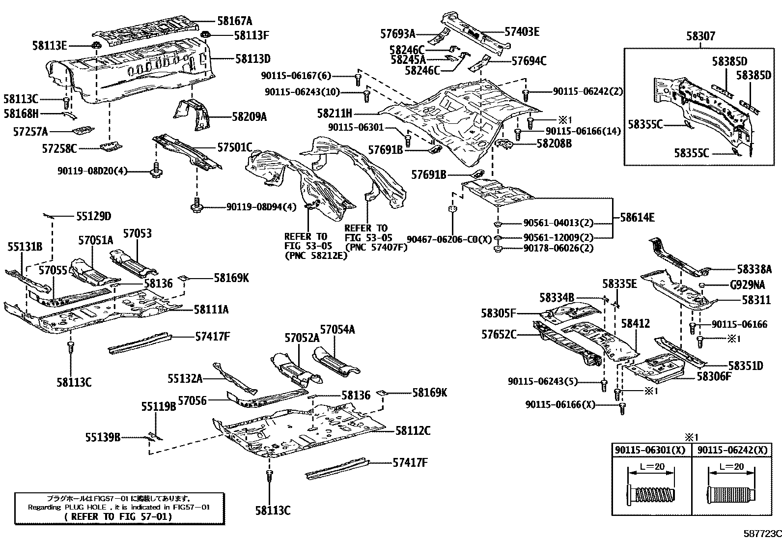 5801 — FLOOR PAN & LOWER BACK PANEL
