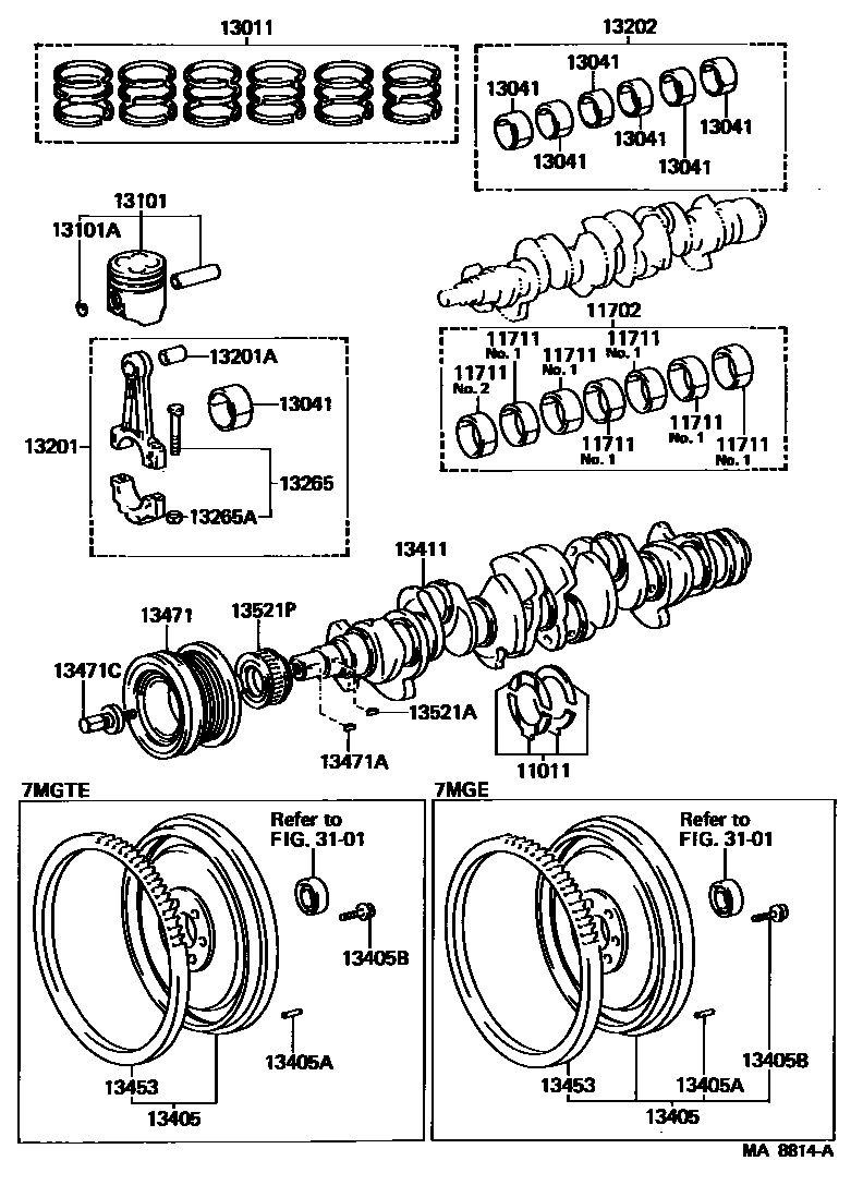 1301 — CRANKSHAFT & PISTON