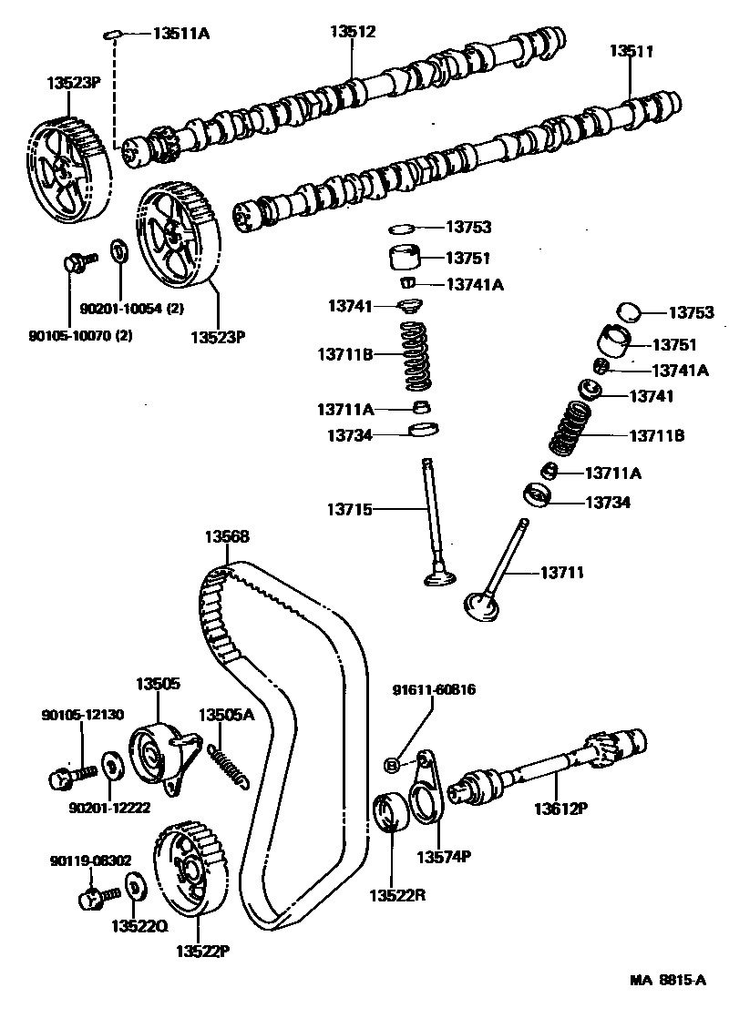 1302 — CAMSHAFT & VALVE