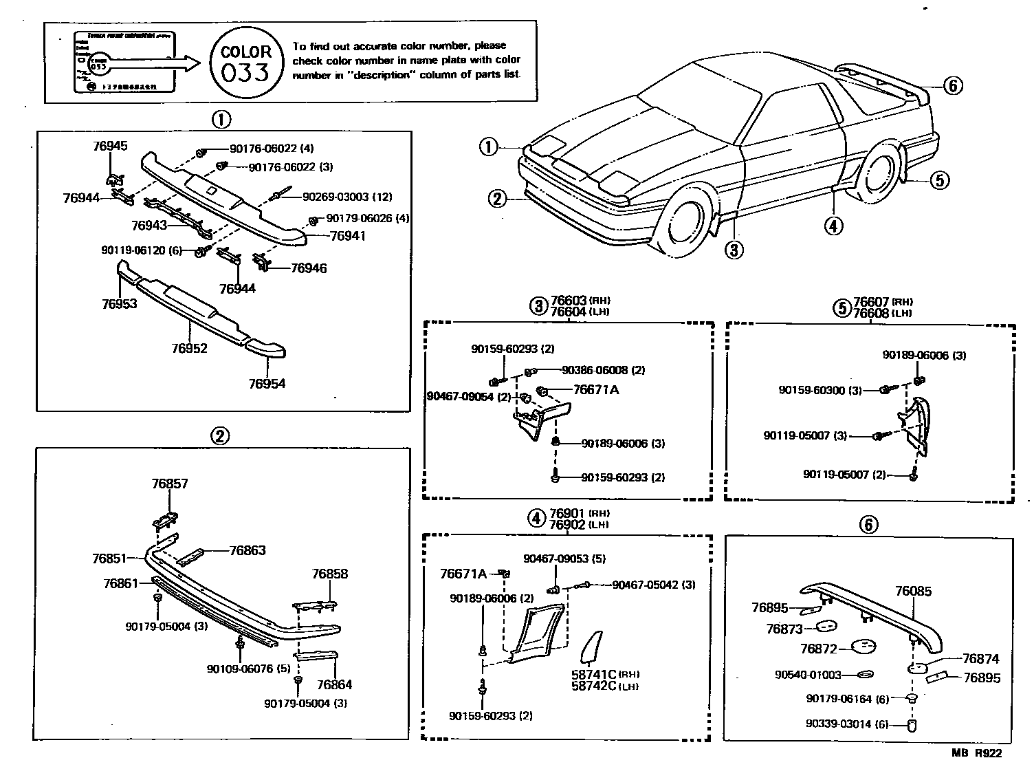 7601 — MUDGUARD & SPOILER