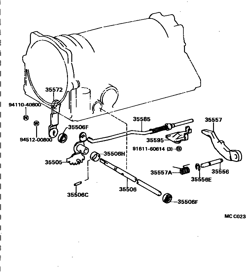 3513 — THROTTLE LINK & VALVE LEVER (ATM)
