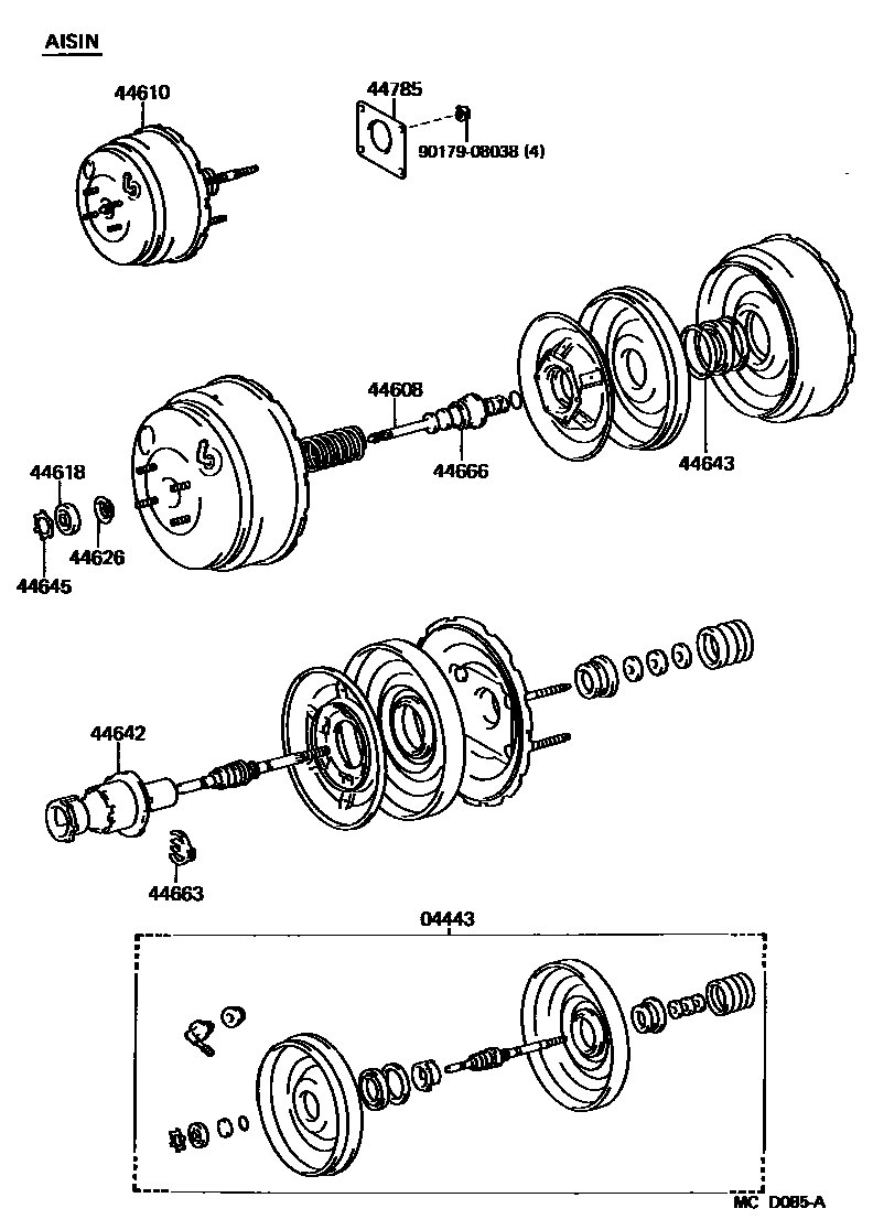 4703 — BRAKE BOOSTER & VACUUM TUBE