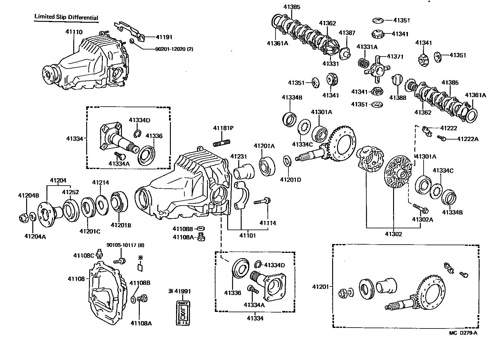 4101 — REAR AXLE HOUSING & DIFFERENTIAL