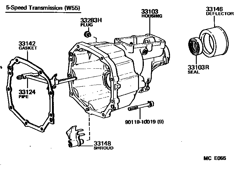 3303 — EXTENSION HOUSING (MTM)
