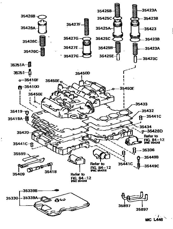 3512 — VALVE BODY & OIL STRAINER (ATM)