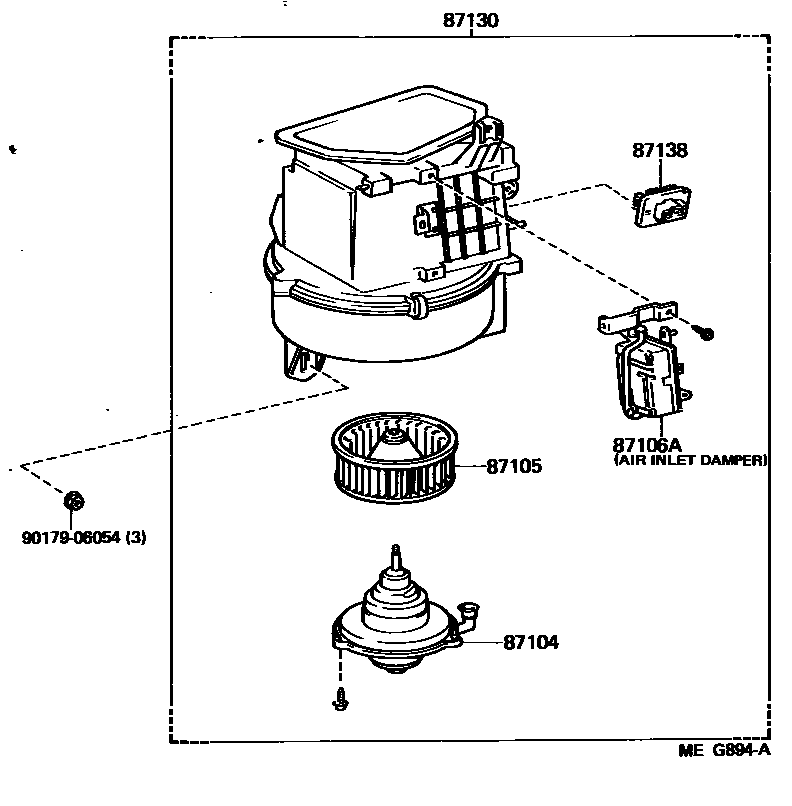 8712 — HEATING & AIR CONDITIONING - HEATER UNIT & BLOWER