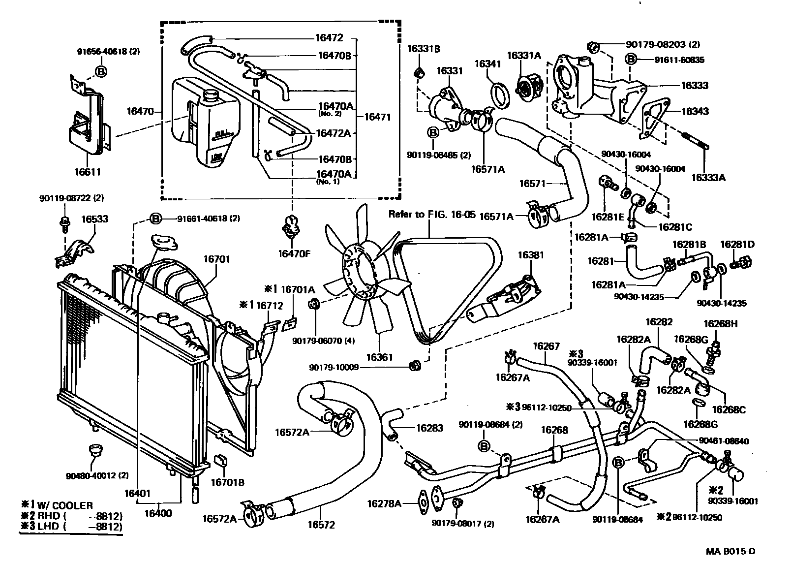 1603 — RADIATOR & WATER OUTLET