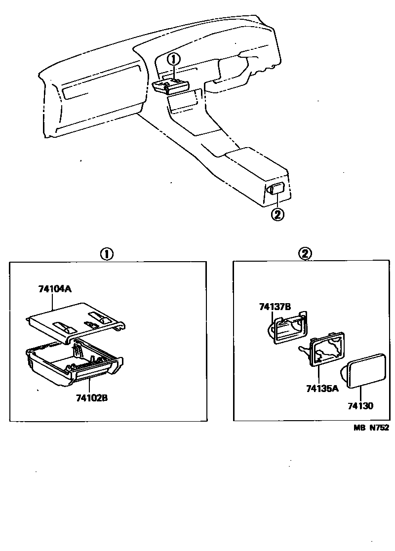 7404 — ASH RECEPTACLE