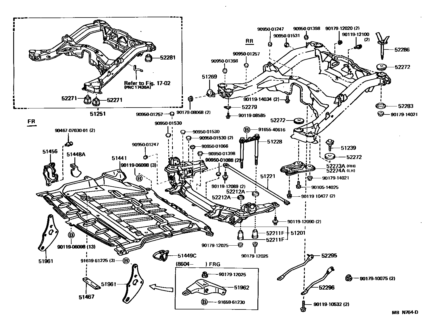 5102 — SUSPENSION CROSSMEMBER & UNDER COVER