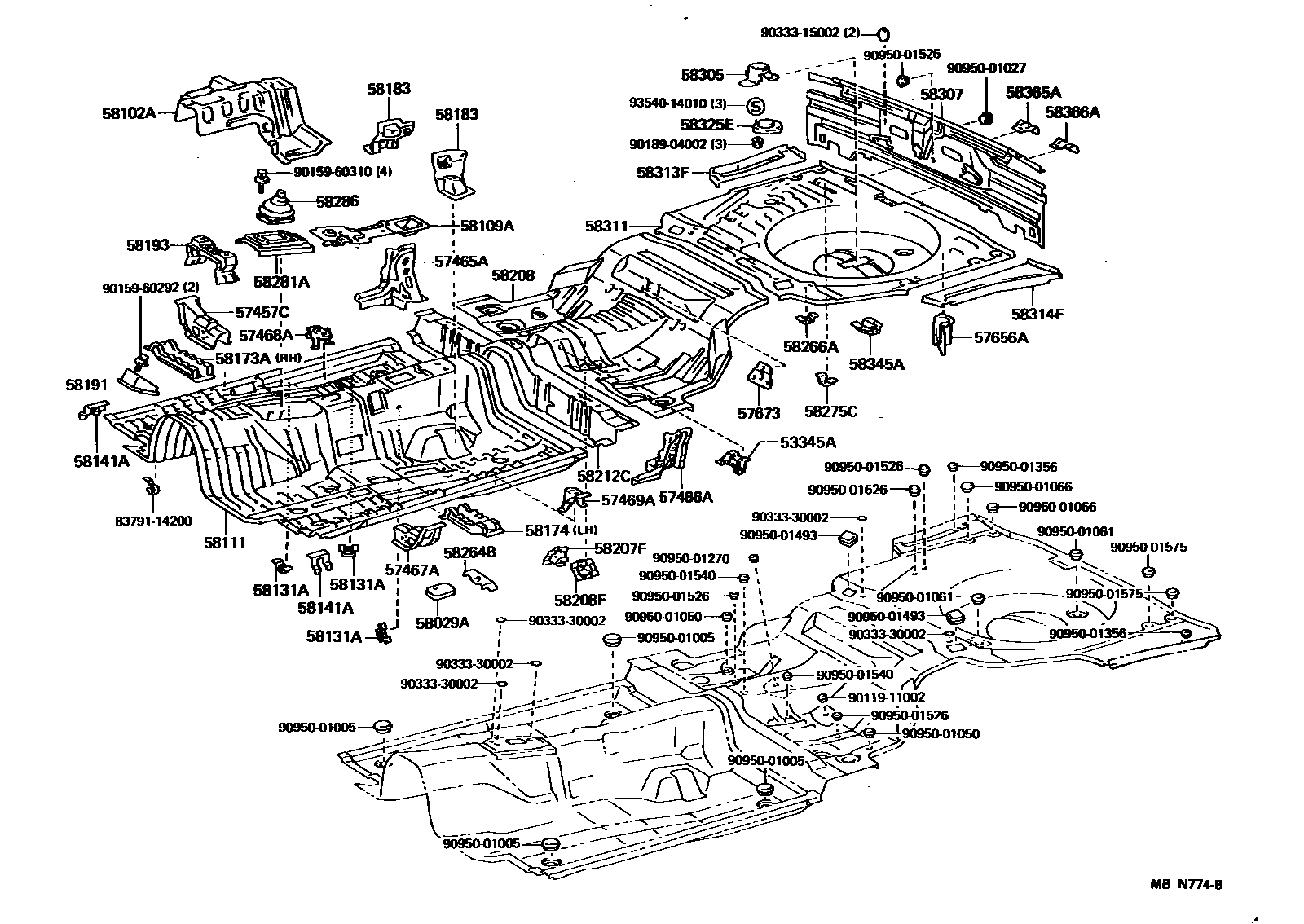 5801 — FLOOR PAN & LOWER BACK PANEL