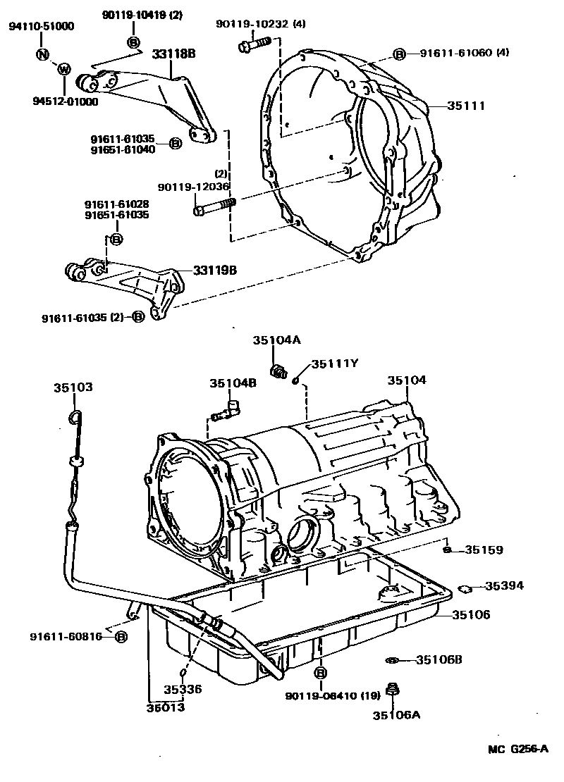 3503 — TRANSMISSION CASE & OIL PAN (ATM)