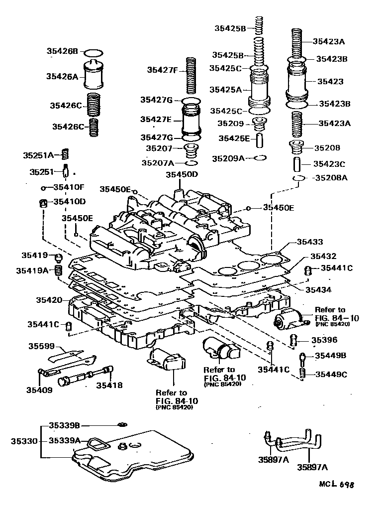 3512 — VALVE BODY & OIL STRAINER (ATM)