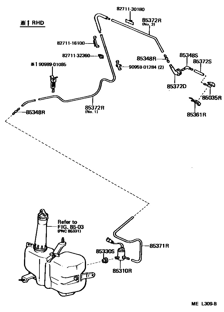 8504 — REAR WASHER