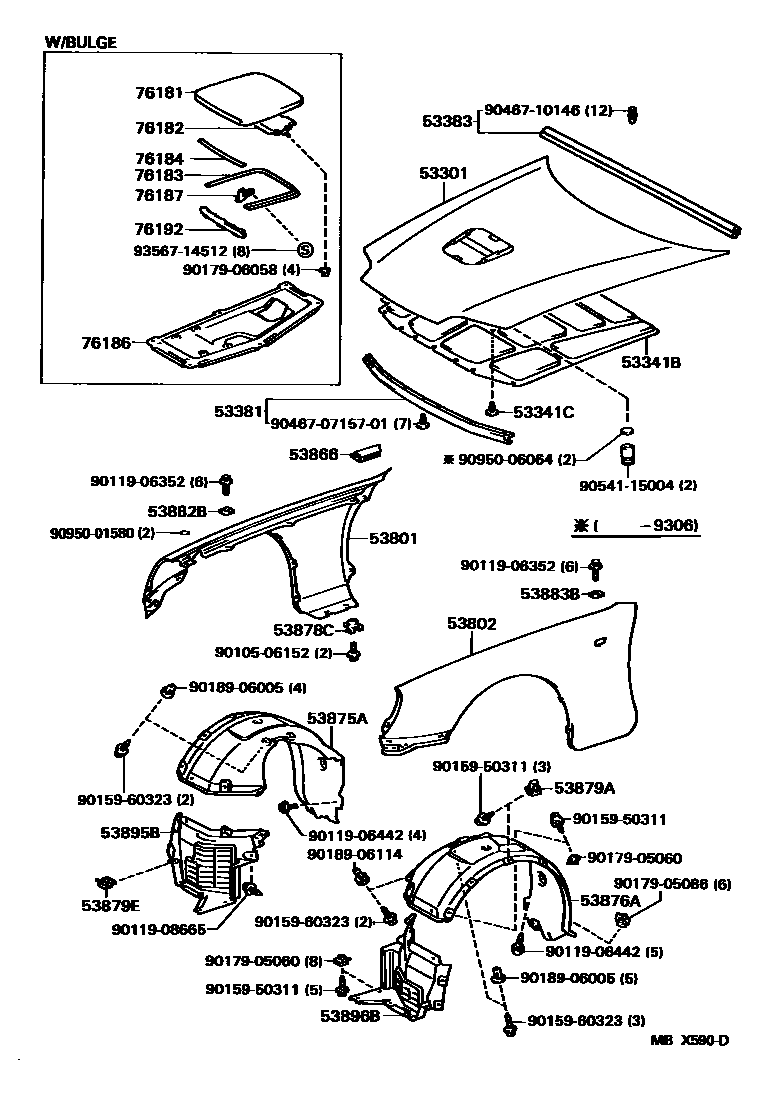 5302 — HOOD & FRONT FENDER