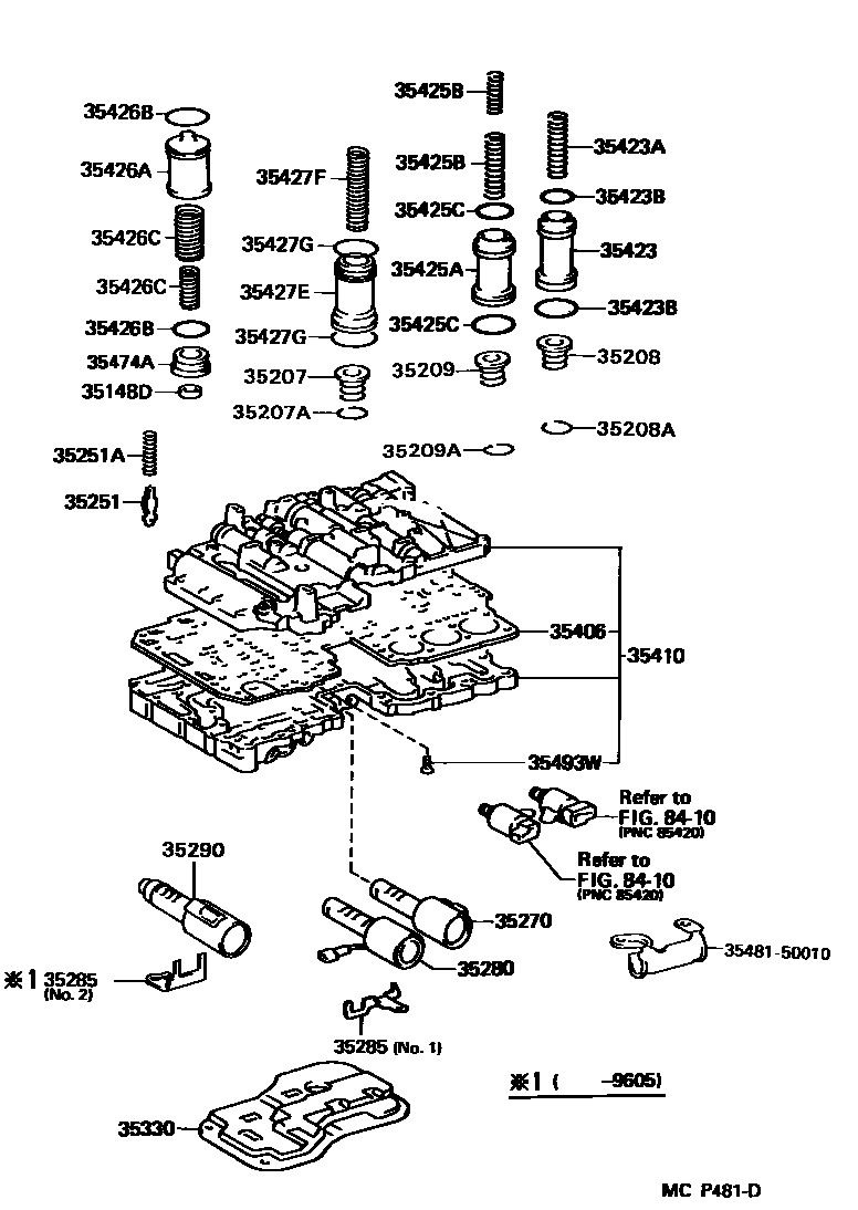 3512 — VALVE BODY & OIL STRAINER (ATM)