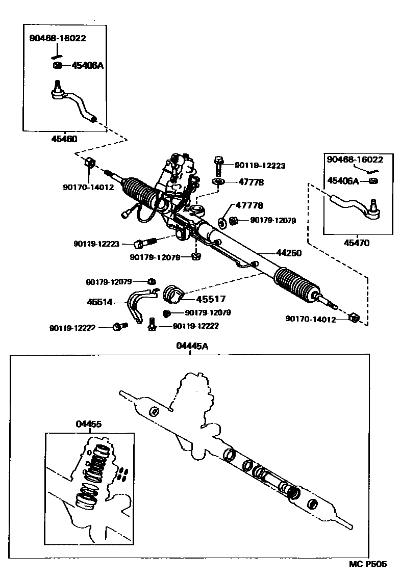 4505 — FRONT STEERING GEAR & LINK