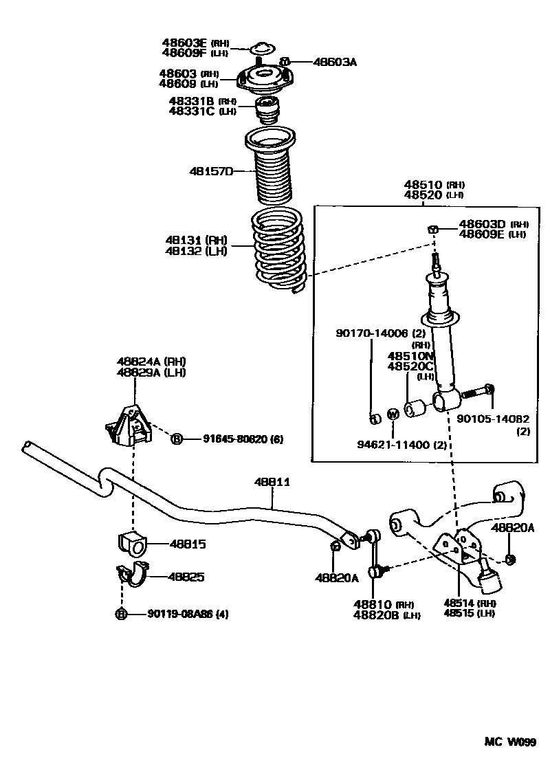4803 — FRONT SPRING & SHOCK ABSORBER