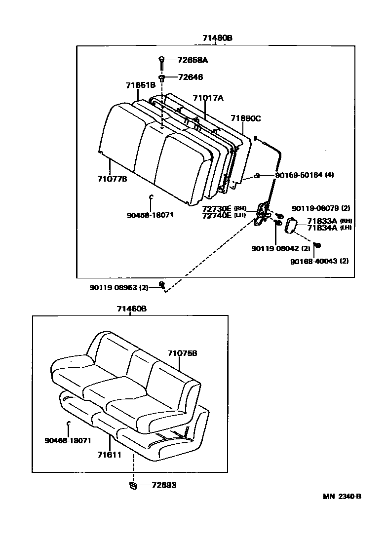 7102 — REAR SEAT & SEAT TRACK