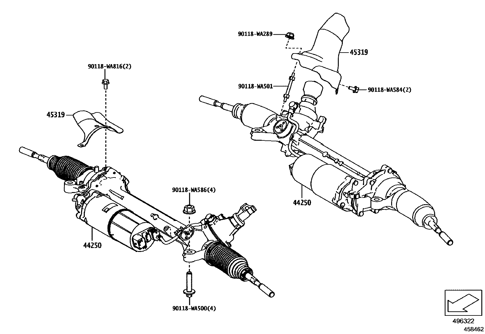 4505 — FRONT STEERING GEAR & LINK