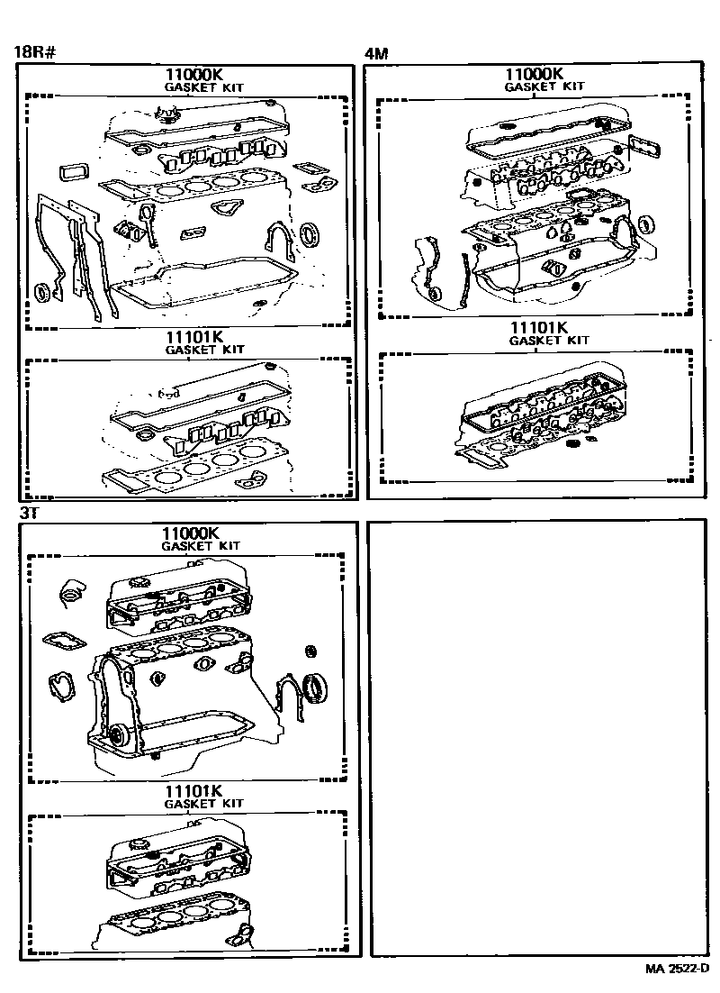 1103 — ENGINE OVERHAUL GASKET KIT