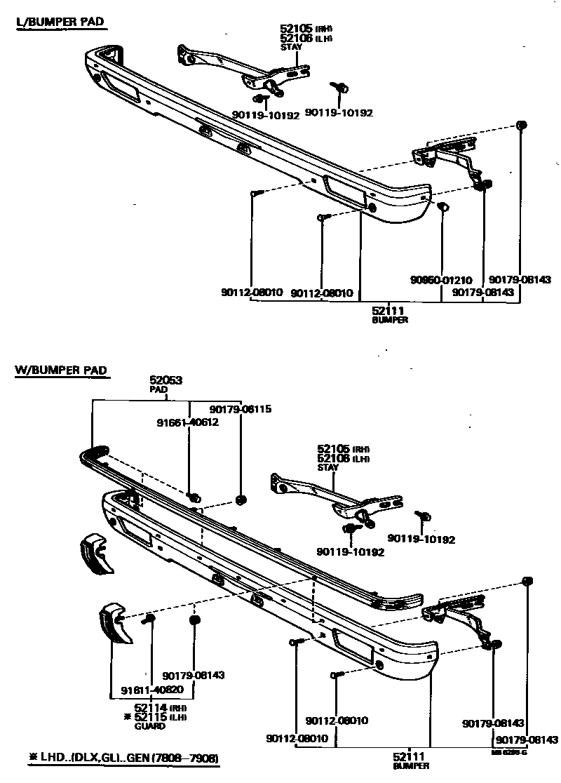 5201 — FRONT BUMPER & BUMPER STAY