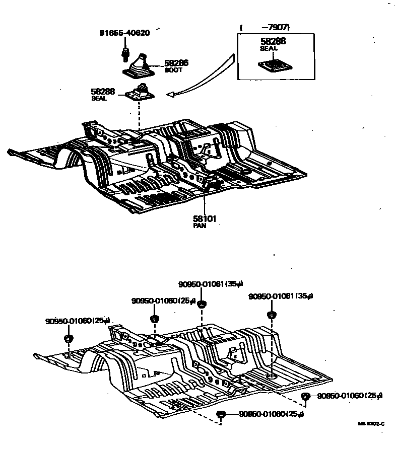 5801 — FLOOR PAN & LOWER BACK PANEL