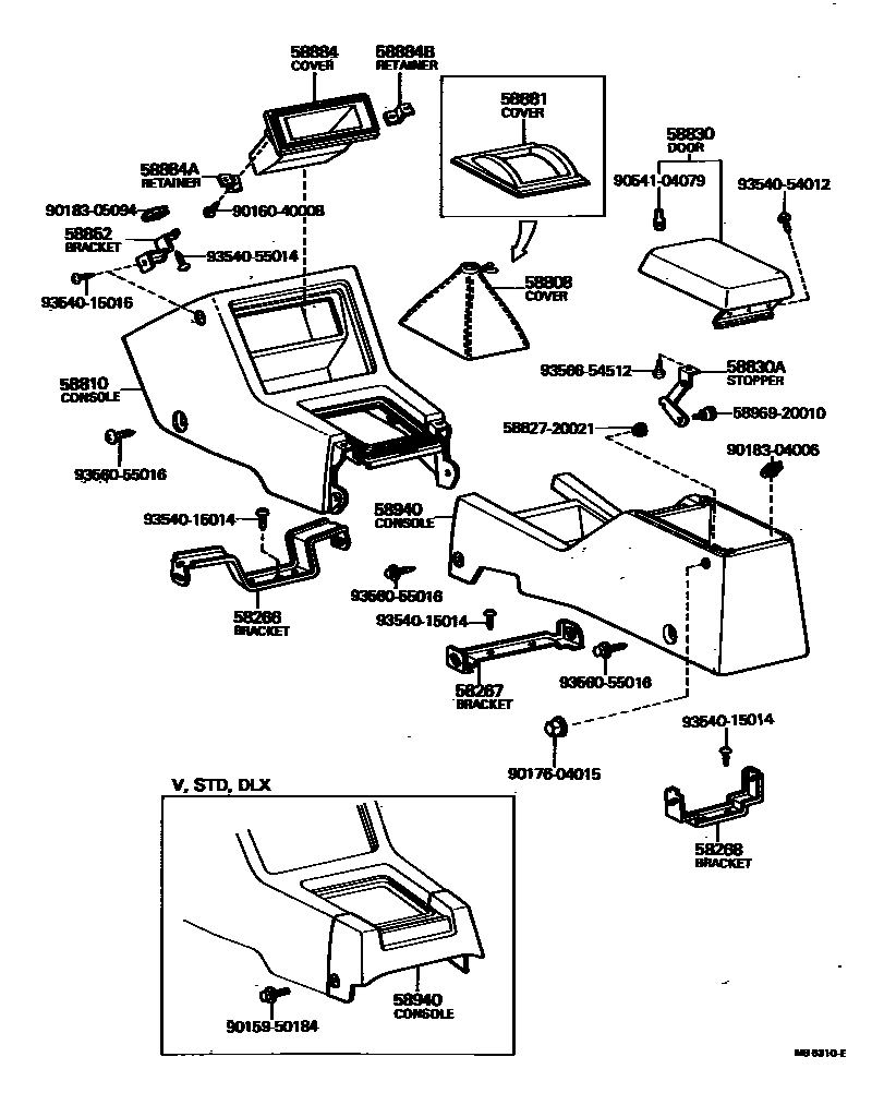 5806 — CONSOLE BOX & BRACKET
